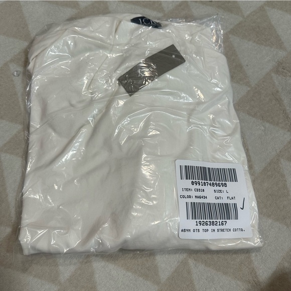 J crew Asymmetrical off-the-shoulder top in stretch cotton blend - Picture 3 of 3